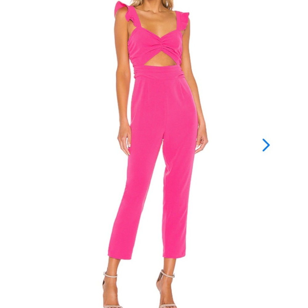 Lovers + Friends Knox Jumpsuit pink small